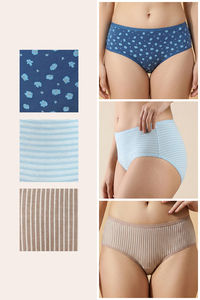 Zivame Medium Rise Full Coverage Hipster Panty (Pack of 3) - Multicolor — thumbnail 2